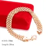 10MM 12MM Big Wide For Women Men Bracelet 585 Rose Gold Color Curb Catenary Chains(No red box) ► Photo 3/4