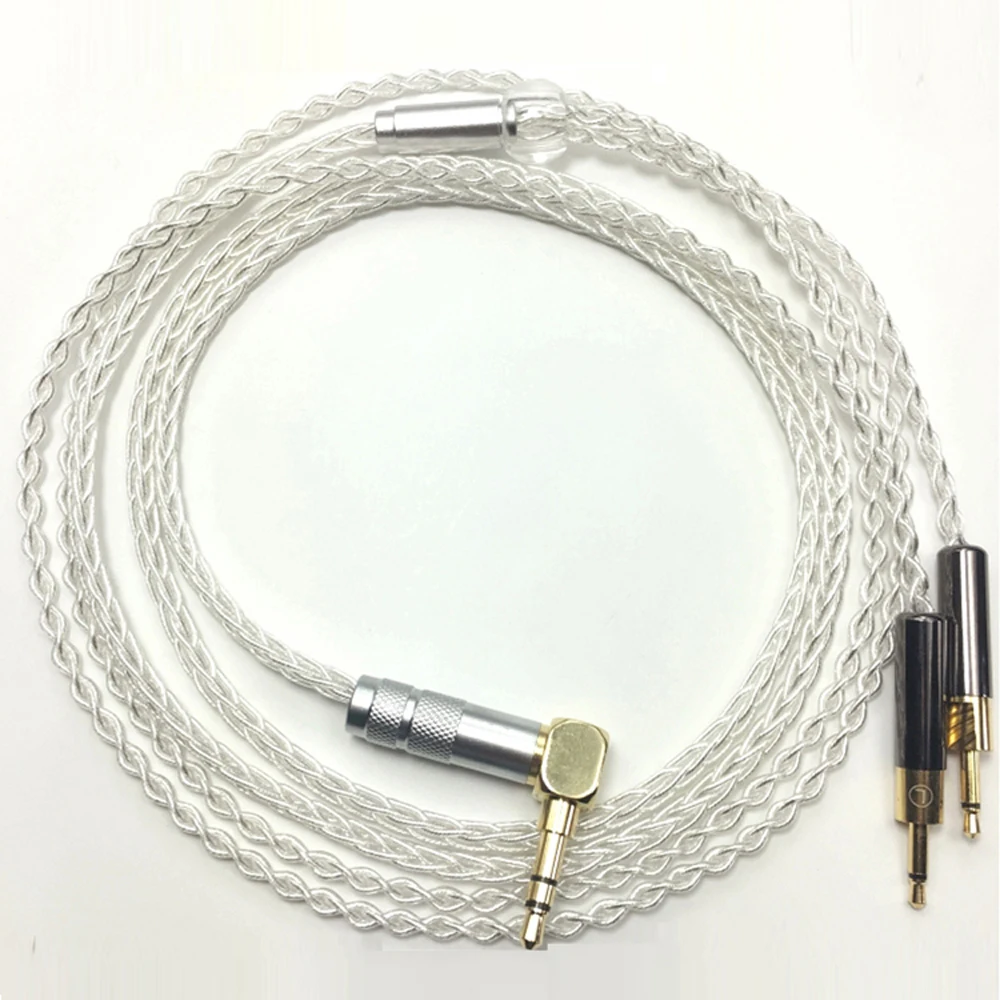 HI End Silver Plated Headphone Upgraded Cable for hd600 580 HD650 HD700 HD660s Z7 msr7b headphone CD Player Cable HIFI
