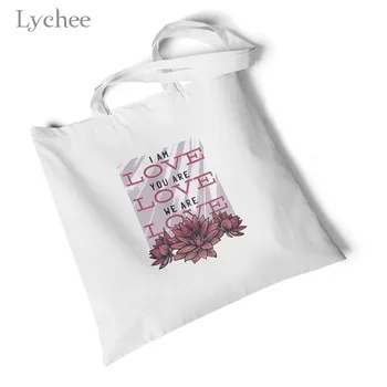 

Lychee Hot Selling Women's Rainbow Print Canvas Bag Large Shoulder Shopping Bags Casual Student Bags Female Beach Handbag