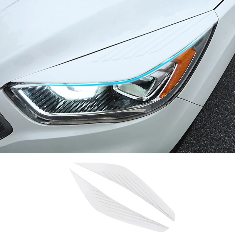 Fari Sopracciglia Per Ford Escape Kuga 2017-2019 | In Fibra Di Carbonio | Design Aerodinamico | Nero - Foto 11