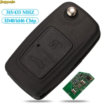 

Jingyuqin Remote Car Key Control 315/433MHz ID40/ID46 Chip For Chery A5 A3 Before 2009 2 Button 9CN A21 Blade