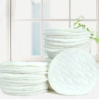 6pcs 3 layers cotton Reusable Nursing Breast Pads Waterproof Washable Soft Pure Absorbent Baby Breast feeding Accessory 2