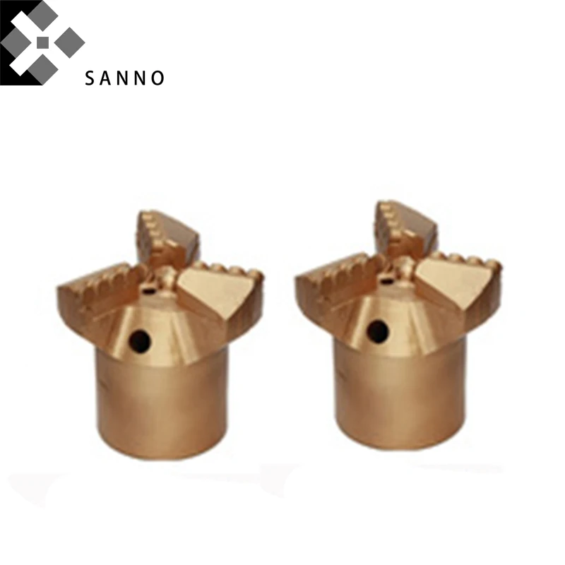 PDC drag bits 3 wings hard drill bit customized wear-resisting well  rock drilling bits for geological exploration (6)