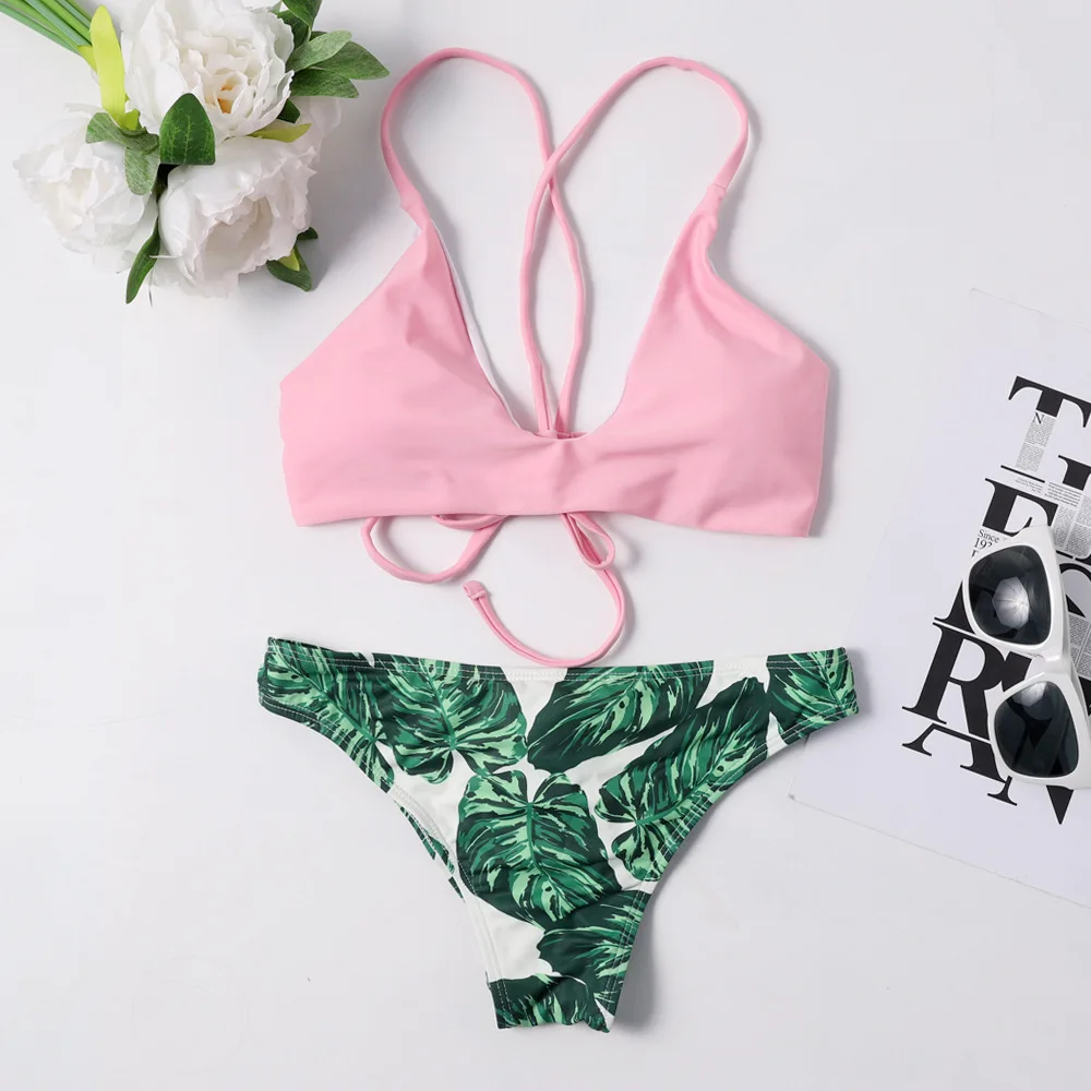 

Bikinis 2019 Sexy Swimwear Women Swimsuit Push Up Brazilian Bikini Set Bandeau Summer Beach Bathing Suits Female Biquini