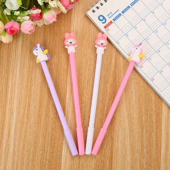 

1pcs Unicorn Gel Pen 0.5mm Cute Pens Novelty Stationery Kawaii Pens Student Cute Black Writing Pen Kawaii School Supplies