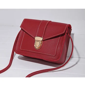 

Women Crossbody Buckle Bags Female Small Solid Color Messenger Shoulder Bag PR Sale