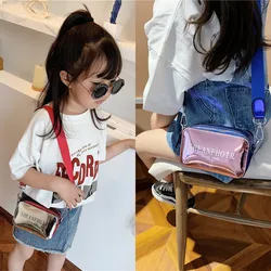 Children's Laser Bag 2021 Summer Toddler Letter Shoulder Messenger Bag Tong Xiaofang Bag Coin Purse KBG034