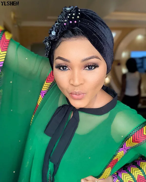 African Dresses For Women Clothes Dashiki Pearl Chiffon Africa Clothing 2019 High Quality Boubou Robe Africaine Party Long Dress 05