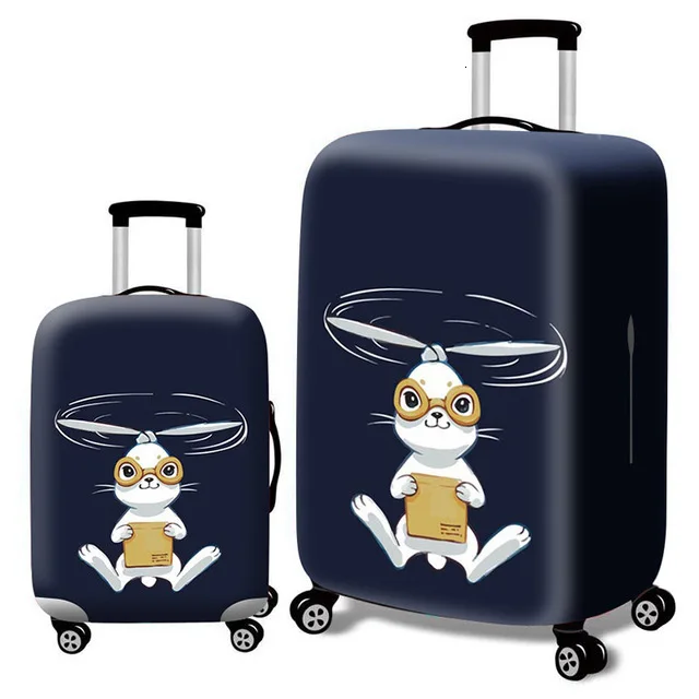 Luggage Cover P Плотный дорожный Багаж защитный костюм Чехол Пылезащитный Чехол Эластичный багажный чехол для 18-30 дюймов Чехол для костюма сумка - Цвет: Luggage Cover P