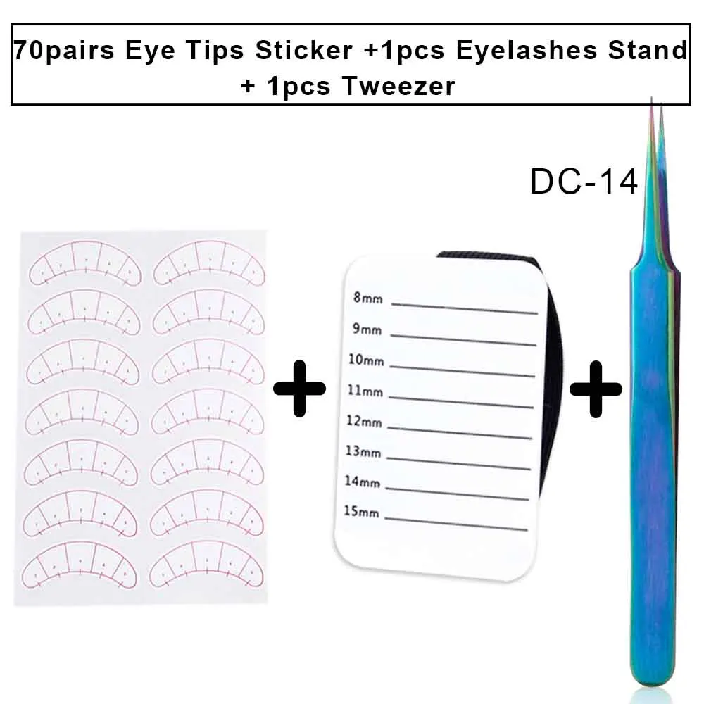 Set 5 12 шт./компл. специальный наращивание ресниц клей для наращивания ресниц практика комплект для Красота салон клей легко ресниц макияж инструменты - Цвет: Set 5