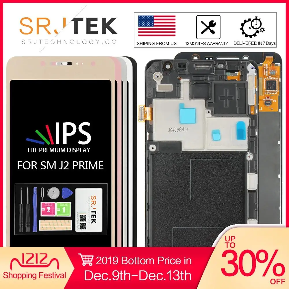Cena Dla Samsung J2 Prime wyświetlacz G532 SM G532F ekran dotykowy Digitizer czujnik szklany montaż dla Samsung J2 Prime wyświetlacz G532F LCD