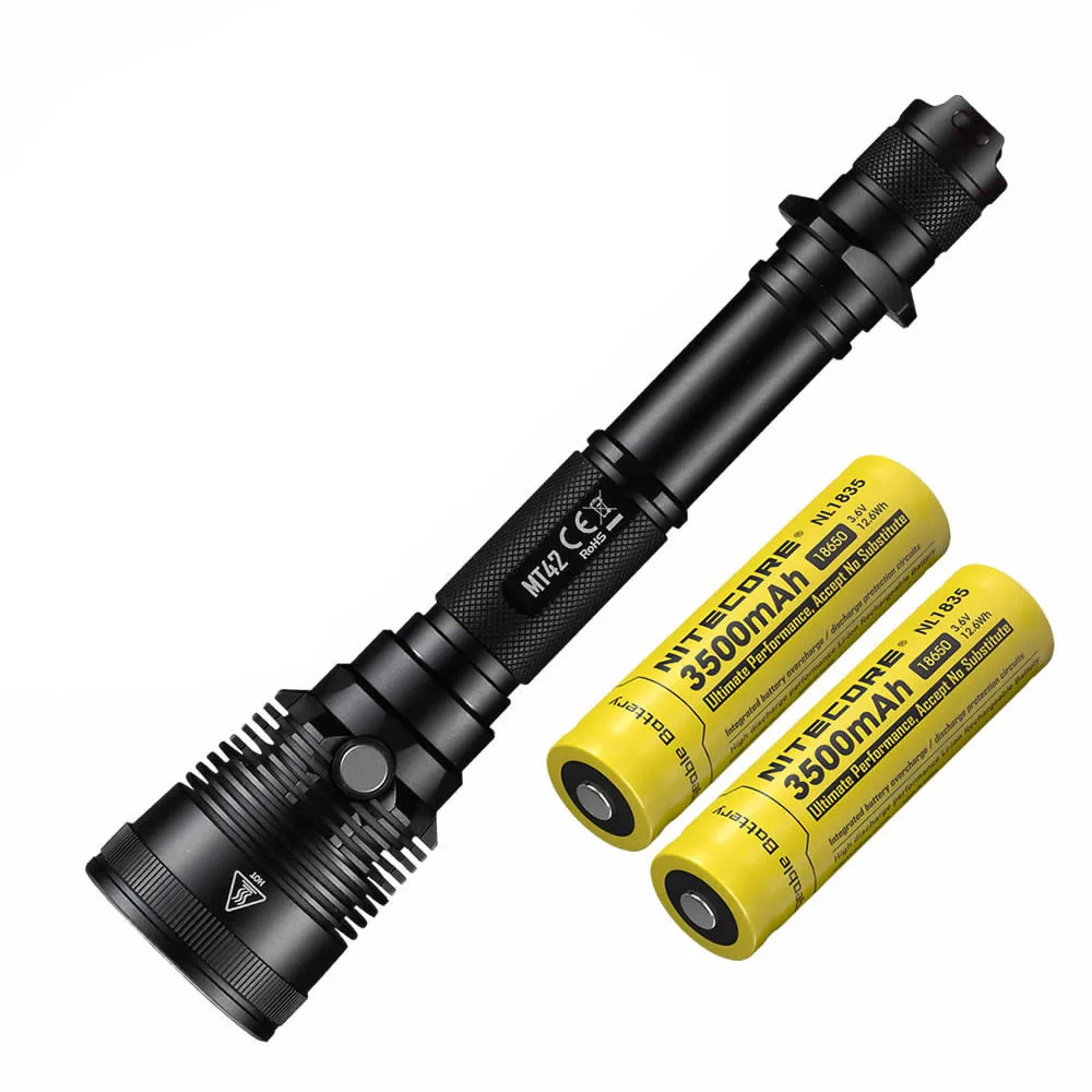 NITECORE MT42 тактический фонарь CREE XHP35 HD светодиодный макс. 1800 люмен дальний бросок 470 метров уличный охотничий фонарь-прожектор