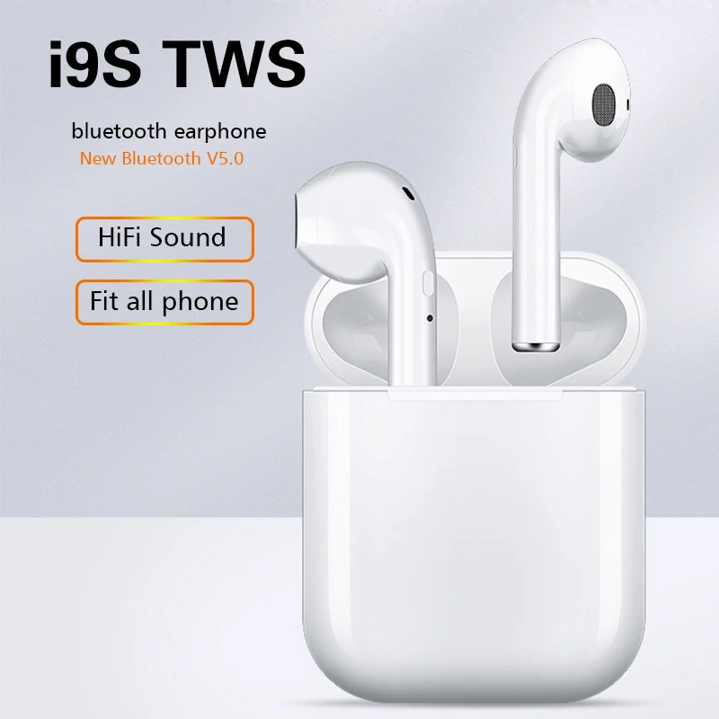 I9s Tws наушники беспроводные Bluetooth 5 0 мини-наушники с микрофоном зарядное
