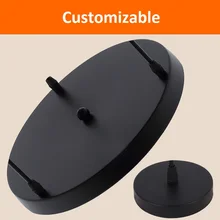 LukLoy железная Потолочная пластина черная белая подвесная круглая Потолочная пластина настраиваемая Потолочная пластина для многоголовой люстры