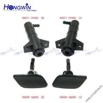 

98671-3V000 98680-4Q000 Front Right&Left Headlamp Headlight Washer Spray Nozzle Cover Cap For HHyundai Sonata 8 Azera 2011-2014
