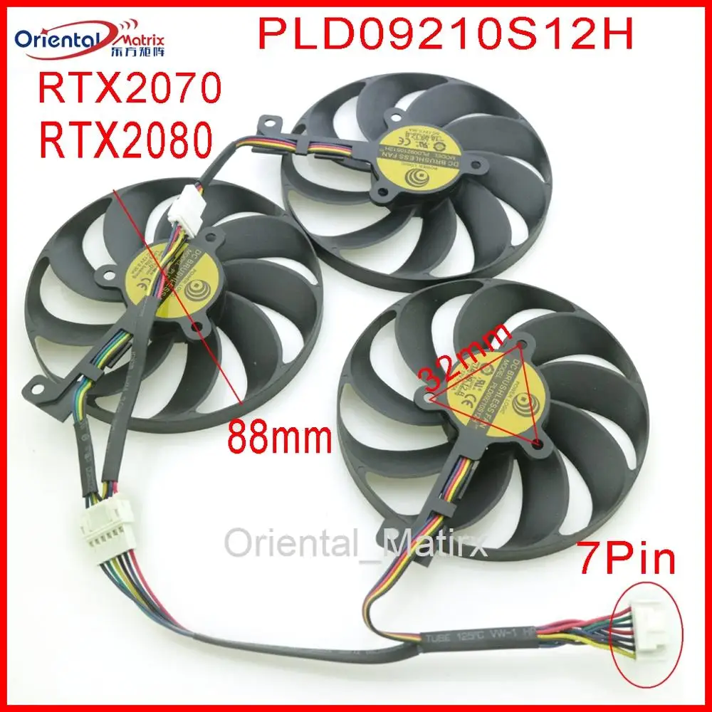 • T129215Su 12V 88Mm Per Asus Rog Strix-Rtx 2070 Rtx2080 Rog-Strix-Rtx2070S Ventola Di Raffreddamento Eccellente Della Scheda Grafica