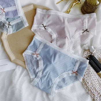 

underwear contracted seamless waist girl ice silk jacquard underwear non trace hip sexy lace bag opa interior femenina panties