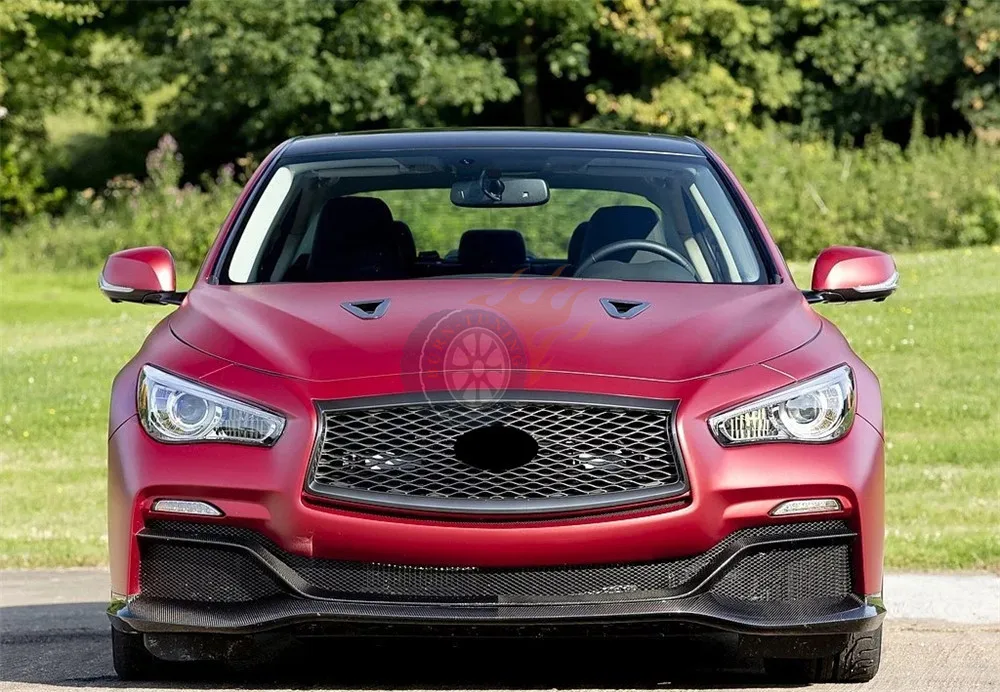 EAU Rouge стильная решетка ABS для Infiniti Q50- седан обновление гонки гриль спорт издание с Европейский держатель пластины