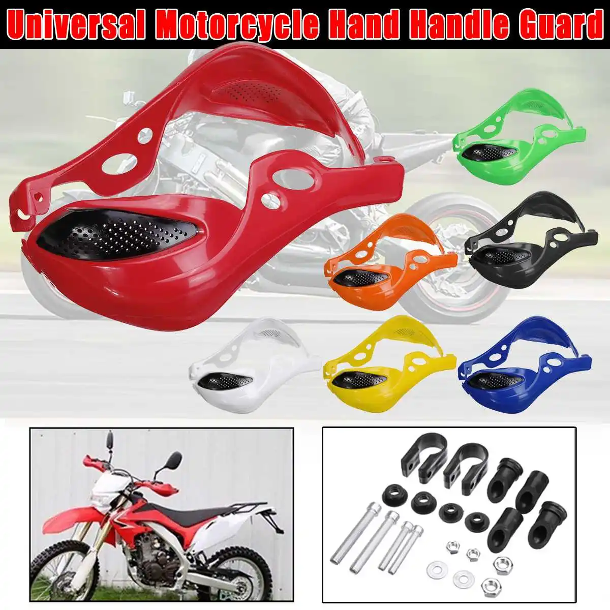 

Universal Motocross Modified Accessories Carbon Fiber Brake Lever Handlebar Protection Motorcycle Handguard Protective Gear
