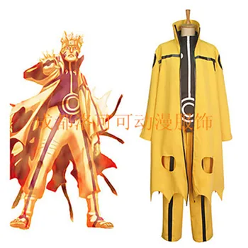 

S-3XL Tailored Anime Naruto Cosplay Uzumaki Naruto High Quality Uniform Set Cos Halloween Party Male/Female Costume