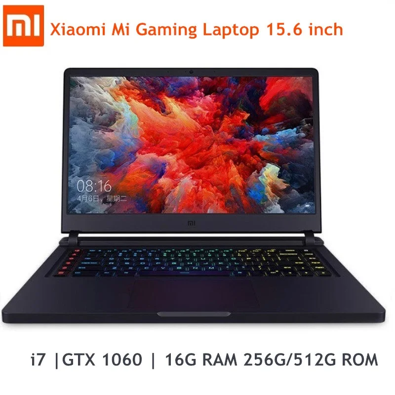 Xiaomi mi Ga mi ng ноутбук 15,6 ''Windows 10 Intel Core i7-8750H Hexa Core GTX 1060 16 Гб ram 256 ГБ/512 ГБ rom Ноутбук Двойной WiFi BT