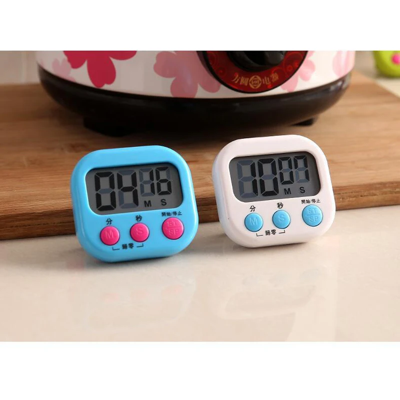 

Digital Kitchen Timer Big Digits Loud Alarm Magnetic Backing Stand LCD Display for Cooking Baking Sports Games For Kitchen