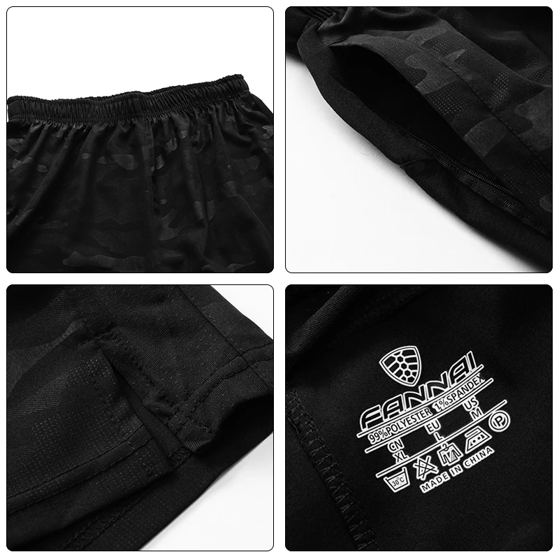 FANNAI Running Shorts Men Training Marathon Quick Dry Fitness Gym Printing Sport Shorts With Pocket Plus Running Shorts Jogger