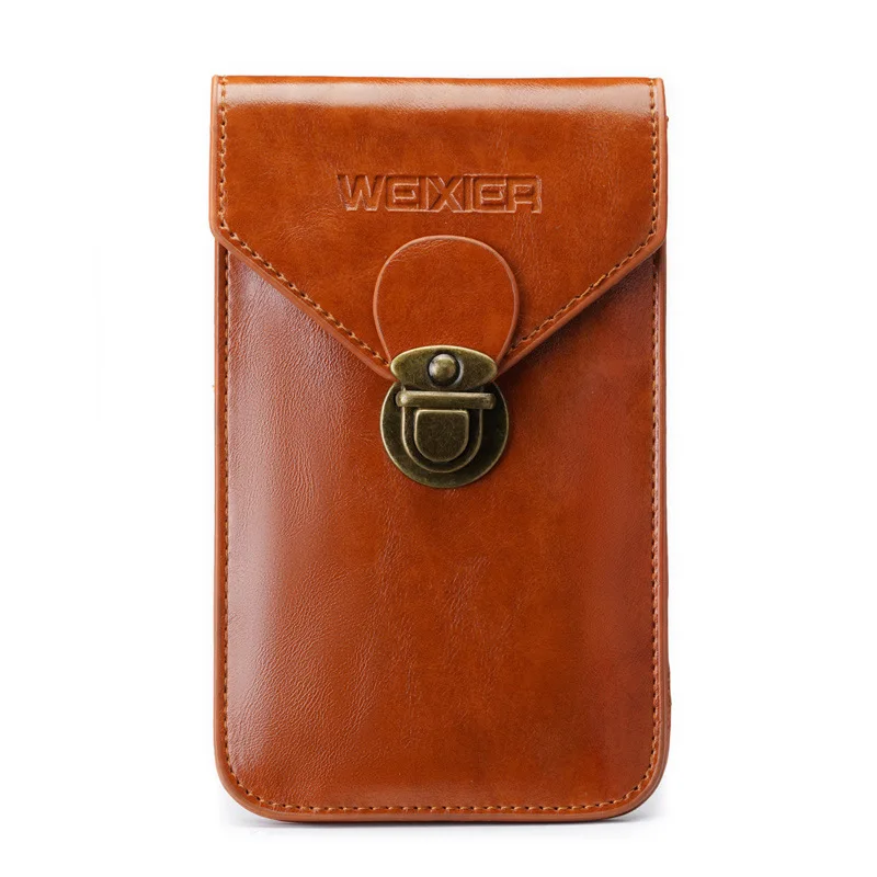 Повседневная сумка WEIXIER Мужская многофункциональная Вертикальная поясная