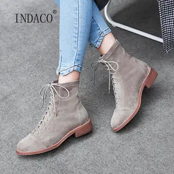 

Women Autumn Boots Fashion Boots for Woman Low Heel Ankle Boots Woman