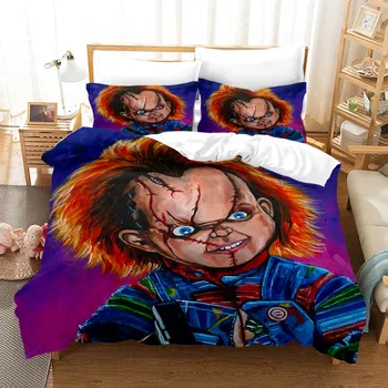 

Horror Puppet Home Warm Bed Linen Set 2/3 Piece Boys Bedroom Bedding Set Twin Full Queen King Double Size Duvet Cover Set