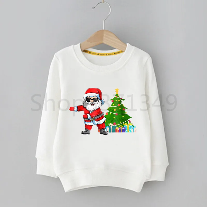 Merry Christmas Santa Miyazaki Hayao Kawaii Cartoon Children Hoodie Cute Print Sweatshirts Kid Clothes Baby Cartoon Hoodies