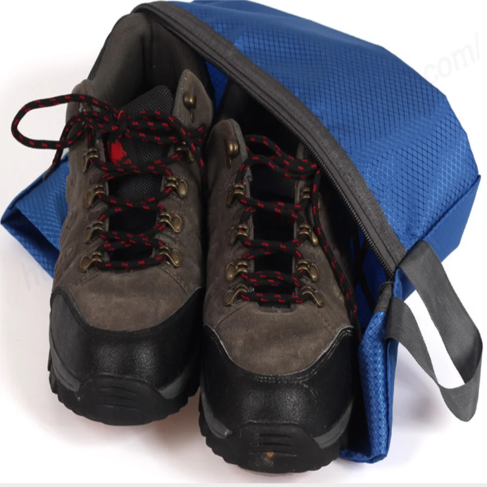 Портативный удобный легкий для переноски влагостойкие, уличные, для путешествия Tote обувь мешок для стирки молнии сумка для хранения Органайзер