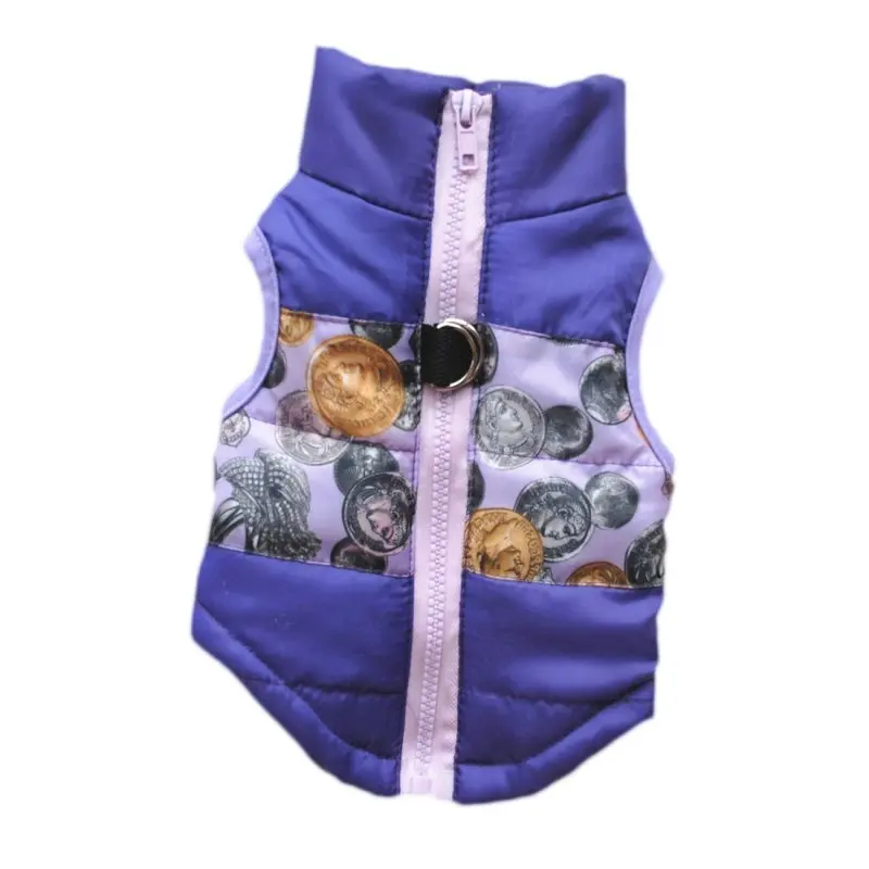 Winterproof одежда с принтом в виде собак для большой собаки Зимняя Куртка Собаки Жилет Одежда для питомцев от XS до L; богемный комплект, roupa cachorro