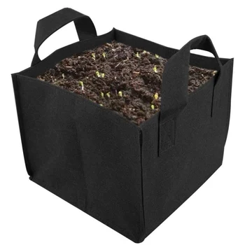 

1PCS Garden Square Black Non-woven Plant Grow Bag Portable Plant Container Multi-color Outdoor Planting Tools Garden Supplies