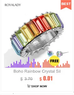Новое Женское кольцо с радужным фианитом в стиле бохо, цвета: золото, серебро, багет, кубический цирконий, обручальное кольцо вечности