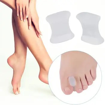 

1 Pair Silicone Foot Toe Separator Adjuster Hallux Valgus Pedicure Corrector Bunion Bone Thumb Valgus Protector Feet Care Tool