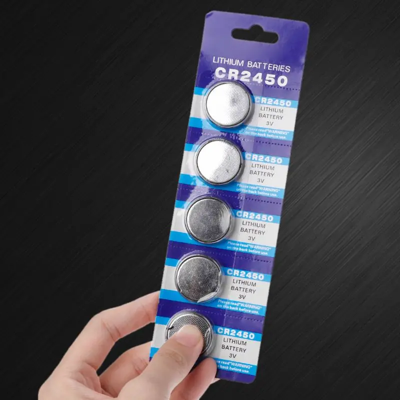 10PCS Button Battery CR2450 Electronic Lithium Coin Cell Batteries 3V KCR2450 5029LC LM2450 Watch Toy Remote
