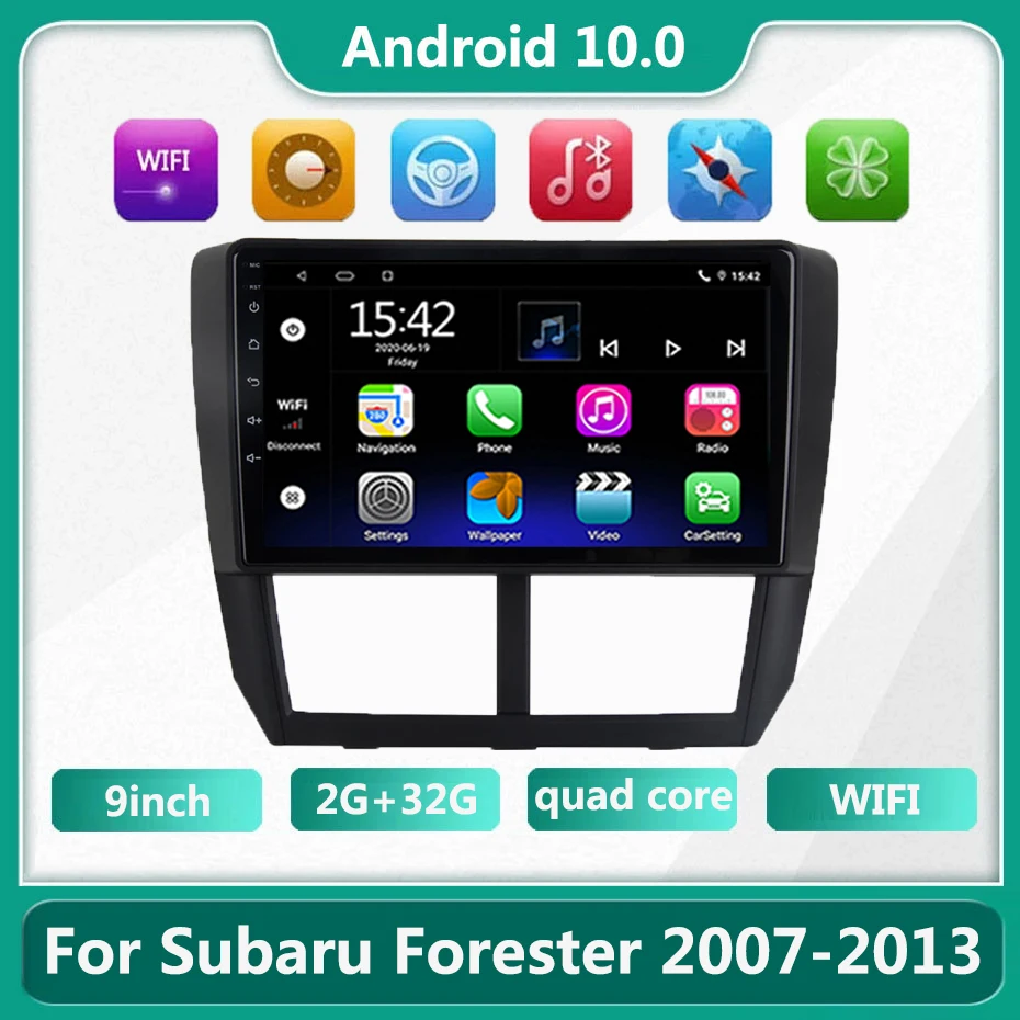 

9 inch 2 din For Subaru Forester Android 2007 2008 2009-2013 Car Radio Multimedia Video Player Navigation GPS android10 2 DIN