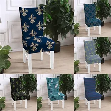 Spandex Chair Cover Stretch Elastic Dining Seat Cover Banquet Wedding Restaurant Hotel Anti dirty Removable housse