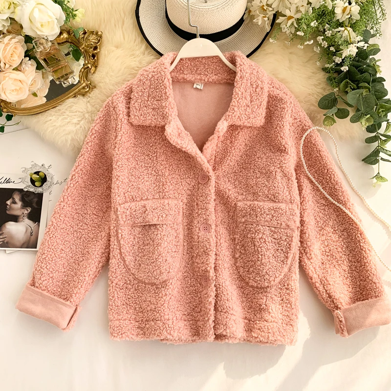 

MUMUZI faux lamb fur coat female 2019 new autumn and winter faux sheepskin pocket tops loose fur plush coat fashion women jacket