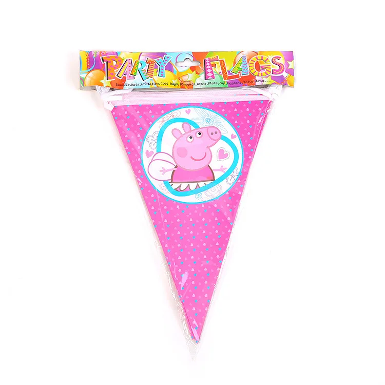 Peppa pig семья Свинки Пеппы пакет папа мама фигурка оригинальная Pelucia аниме Свинка Пеппа украшение для вечеринки в день рождения игрушки подарки - Цвет: 10pcs