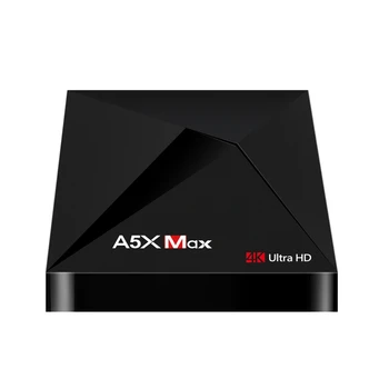 

A5X MAX TV BOX Android 9.0 4GB+32GB RK3318 4K BT 4.1 2.4G WiFi 100M Lan Smart Media Player HD2.0 OTT TV BOX