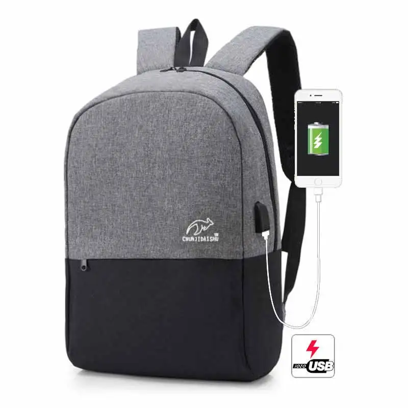 Рюкзак для ноутбука 18.3L USB Оксфорд ткань зарядка рюкзаки компьютер