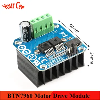 

BTN7960 High-Power Motor Drive Module BTS7960 43A High Power H-Bridge Motor PWM Control Module Smart Car Drive Control DIY