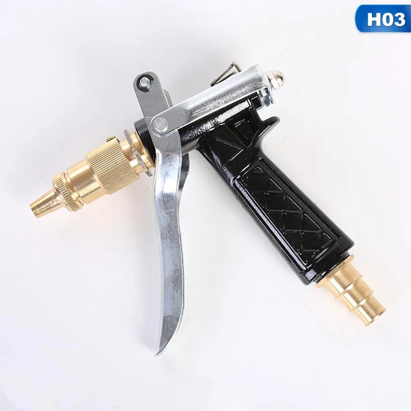 Durable High Давление Многофункциональный пушка мойка для автомобиля пистолету мойки высокого соски-пустышки Медь насадки водяной пистолет инструмент для полива для автомобиля