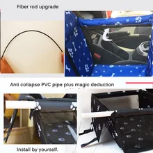 Pet Чехол для на автомобильное сиденье для перевозки собак Водонепроницаемый, переноска для собак, безопасный собака автомобильное кресло, корзина, кошка собака щенок сумка для путешествий из сетчатой ткани, подвешиваемые сумки