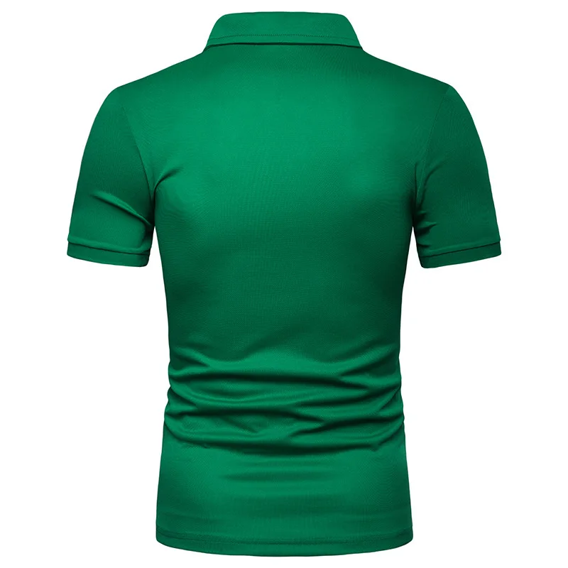 Men's Polo Shirts Blended Cotton Breathable Splicing Casual top Fashion Sports High quality Short Sleeve Polo Shirts Men D21