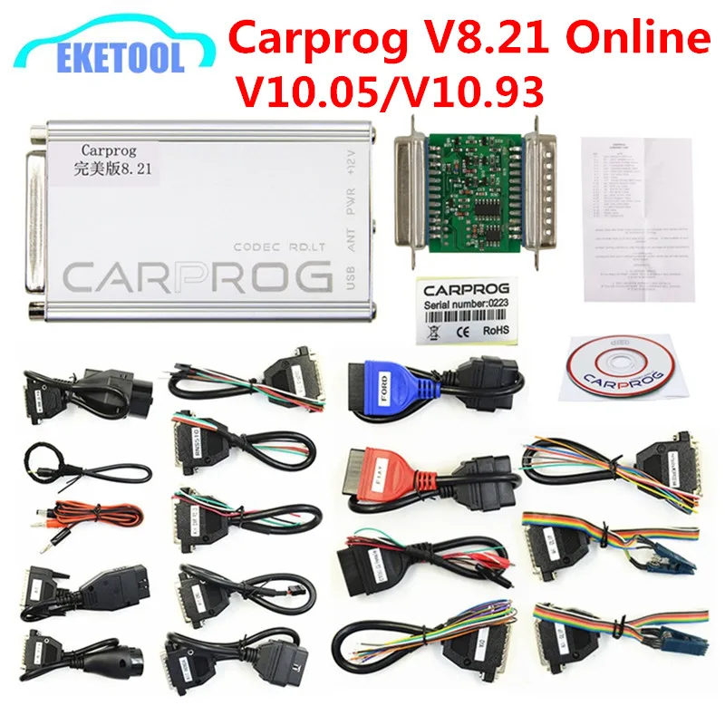 Carprog V8.21 онлайн V10.93 Авто ЭБУ чип Тюнинг полный Универсальный Автомобиль Prog ремонт