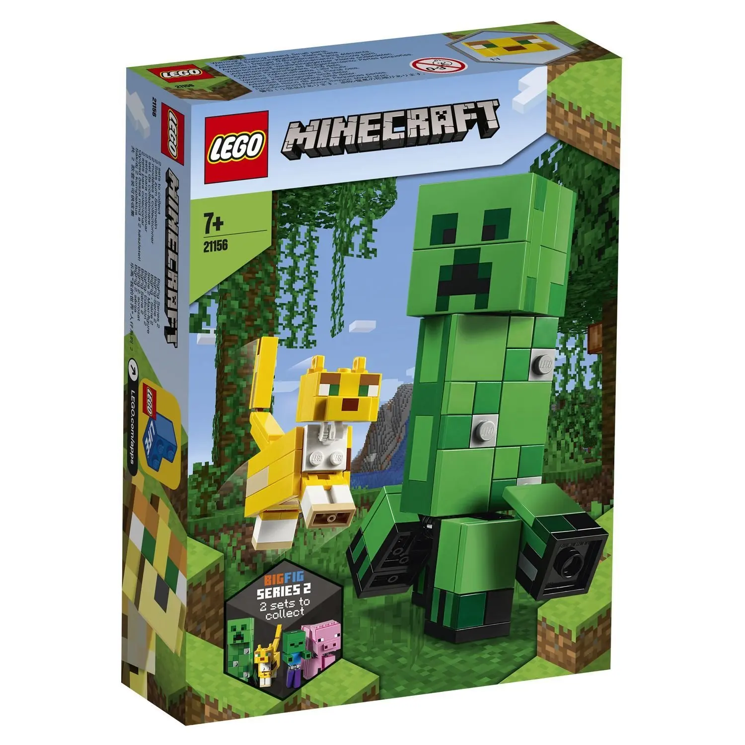 Designer Lego Lego Minecraft cryper and ocelot large 21156 Designer Lego Lego Minecraft cryper and ocelot large 21156