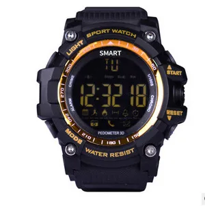 EX16 Gold EX18/EX16 Bluetooth водонепроницаемые спортивные Смарт часы Открытый пульт дистанционного управления Pedemeter фото шагомер длительное время ожидания для Android iOS - Цвет: EX16 Gold